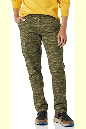 Amazon Pantaloni cargo elasticizzati dal taglio dritto (disponibili nelle taglie Big & Tall) Uomo, , 29W / 28L