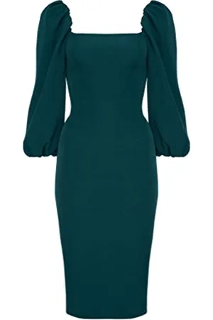 Swing Giselle | Donna, Tubino, Sera, Festa, Cocktail, Sexy, Abito Aderente, Colore, Taglia 42 (XL)