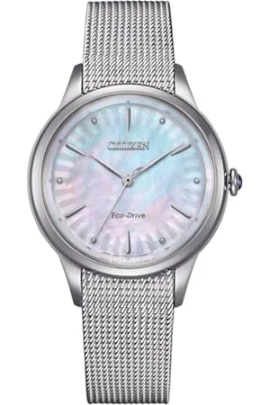 Citizen Orologio Analogico Eco-Drive da Donna con Cinturino in Acciaio Inossidabile EM1150-86D