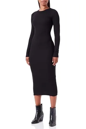 JJXX Jxforest STR LS Rib Dress Jrs Vestito, , S Donna
