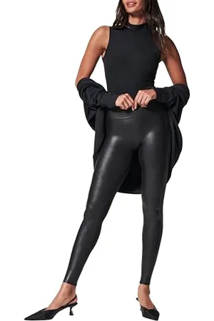 Spanx Faux Leather Leggings, Black, XL Donna