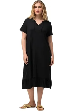 Ulla Popken Abito Midi in Jersey Vestito, , 56-58 Donna