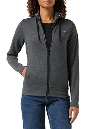 ONLY Onpelina High Neck Sweat-Opus Felpa, (Dark Grey Melange Dark Grey Melange), X-Small Donna