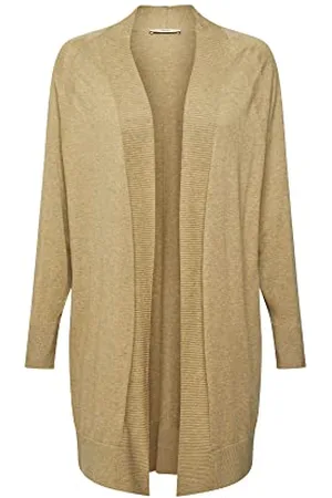 ESPRIT 082ee1i329 Maglione Cardigan, 265/Pale Kaki, XL Donna