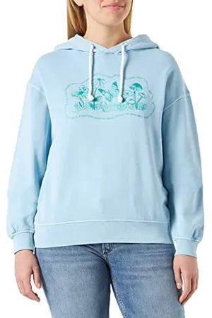 Replay Felpa Donna con Cappuccio, Blu (Aegean Sky 109), L