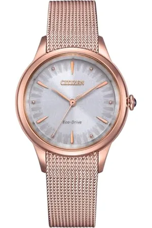 Citizen Orologio Analogico Eco-Drive da Donna con Cinturino in Acciaio Inossidabile EM1153-88A