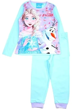 Disney Pigiama da Bambina in Cotone Frozen Pajama Set, , 3 Anni Girl