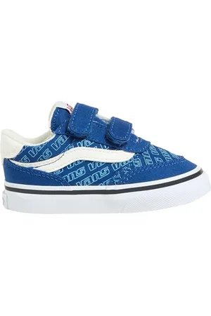 Vans Brooklyn, Scarpe da Ginnastica Unisex - Bambini e Ragazzi, 7WM - Retro Logo True Blue, 21 EU