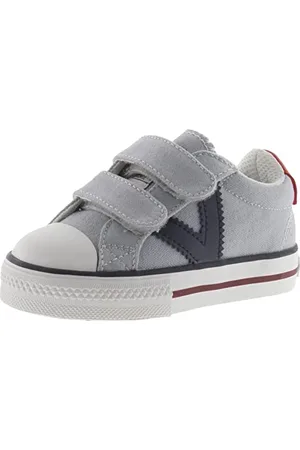 victoria Sneaker Unisex Tribu Tela & Logo A Contrasto & Strappo 1065163 per Bambini Gris 24