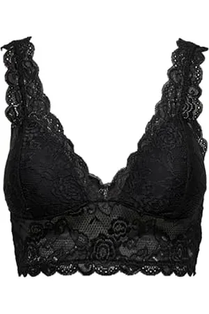 ONLY OnlCHLOE Lace Bra Noos Acc Corsetto, (Blackblack), 40 (Taglia Produttore: X-Small) Donna