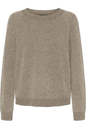 VERO MODA Vmdoffyshine LS O-Neck Blouse Rep Noos Maglione Lavorato a Maglia, , XS Donna