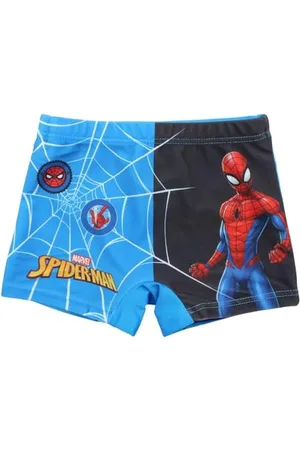 Disney Boxer De Bain Spiderman. Set di Costume a Maglietta, , 8 Anni Bambini e Ragazzi