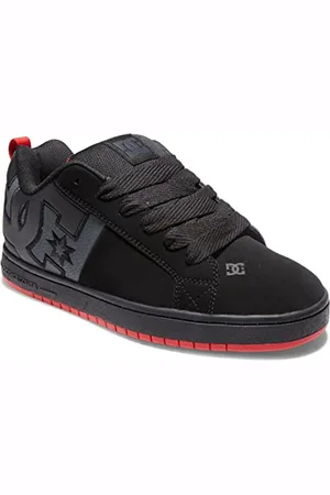 Dcshoes Court Graffik, Scarpe da Ginnastica Uomo, Black/Grey/Red, 42 EU