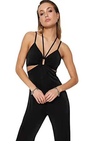 Trendyol Tuta da Donna in Maglia Tinta Unita Salopette, , 64