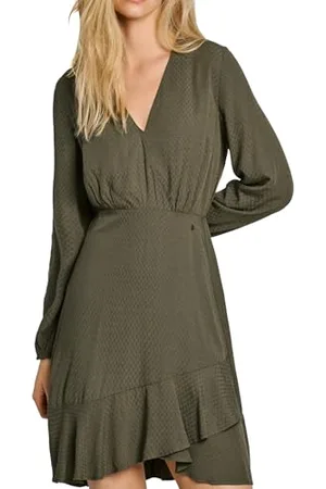 Pepe Jeans Kendall Vestito, ( Foglia), L Donna