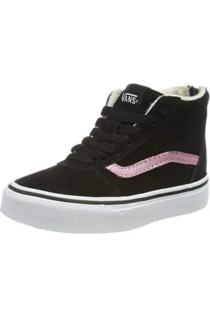 Vans Ward Hi Zip Suede, Scarpe da Ginnastica a Collo Alto Bambina, Nero ((Weatherized) Black/True White V2o), 17 EU