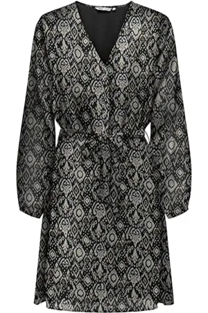 ONLY Onlcera Wvn Noos-Abito Corto a 3/4 Vestito, , XS Donna