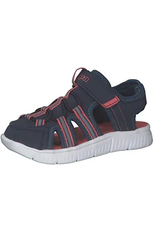 Kappa Kyoko K Mocassino Unisex - Bambini e ragazzi, Blu (Navy/Orange), 25 EU
