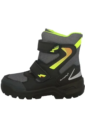 Lurchi 63L1033010, Stivaletto, Black-Neon Yellow, 27 EU Larga