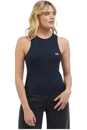 Lee Canottiera a Coste T-Shirt, , M Donna