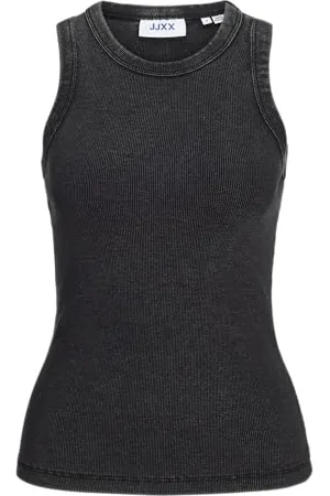 JJXX Jxforest STR SL Wash Rib Top Jrs T-Shirt, , M Donna