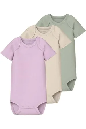 NAME IT Nbnbody 3P SS Solid Rib Noos, , Numeric_92 (Pacco da 3) Unisex-Adulto