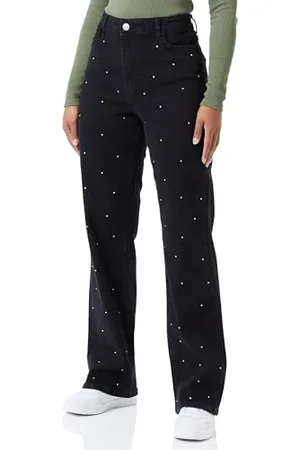 Pieces® Pcsiffi HW Wide Jeans BLC, , M Donna