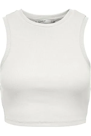 ONLY Onlvilma S/L-Canottiera Cropped Jrs Noos Maglietta e Top, , L Donna