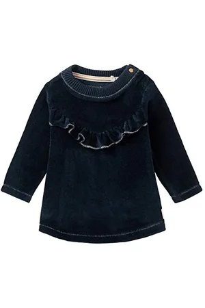Noppies G Dress LS Upington Vestito da Gioco, Black Iris-P554, 56 cm Bimba