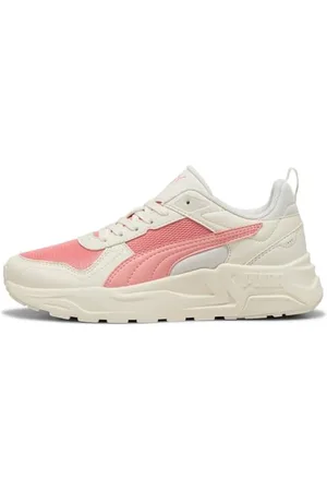 PUMA Trinity 2 LT, Scarpe da Ginnastica Unisex-Adulto, Warm White-Pink Fruit-Vapor Gray, 43 EU