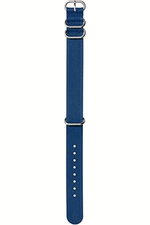Nixon FKM Rubber NATO BA005-3391-00 Cinturino di ricambio per orologi da 20 mm di distanza in silicone e caucciù colore con fibbia e raccordi in acciaio inox, BA005-3391-00,