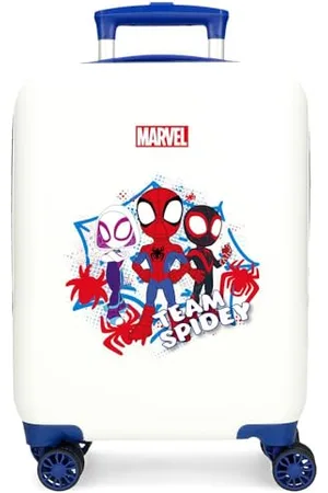 Disney Team Luggage - Bagaglio per bambini, ragazzi, il bagaglio a mano a 4 ruote con lucchetto a combinazione laterale è realizzato in ABS, un materiale rigido e leggero.