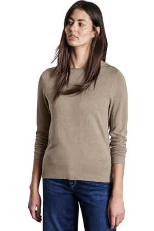 Street one A302973 Morbido Maglione Lavorato a Maglia, Miele Sand Mel, 40 Donna