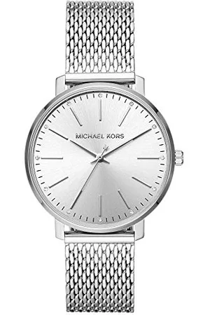 Michael Kors Pyper orologio al quarzo analogico con cinturino in maglia di acciaio inossidabile tono argento MK4338 da donna