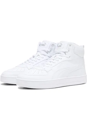 PUMA Caven 2.0 Mid, Sneaker Unisex-Adulto, White Silver, 37.5 EU