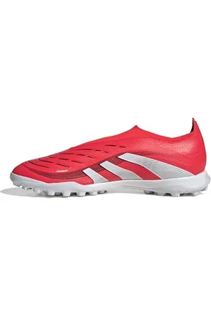 adidas Predator League Laceless Turf Football Boots, Scarpe da Calcio Unisex-Adulto, Lucid Red/Cloud White/Core Black, 36 EU