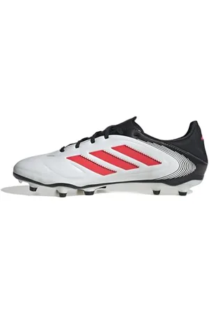 adidas Copa Pure III League FG/MG Football Boots, Scarpe da Calcio Unisex-Adulto, Cloud White/Lucid Red/Core Black, 38 EU