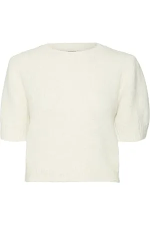 VERO MODA Vmnovah SS O-Neck Puff Pullover Ga Noos Maglione Lavorato a Maglia, , XS Donna