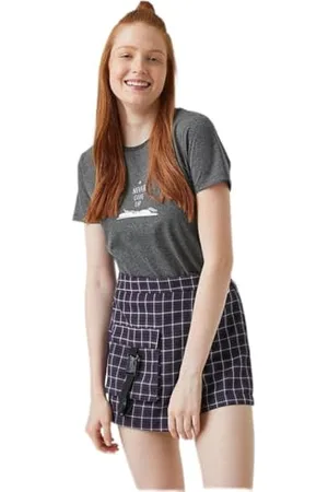 Koton T-Shirt mit Rundhalsausschnitt Kurzarm, (931), S Donna