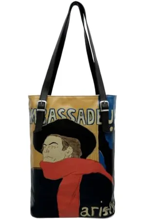 Femme Cuir Vegan Sac d'épaule - Ambassadeurs Motif