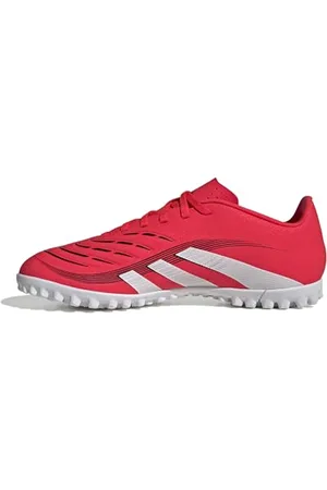 adidas Predator Club Turf Football Boots, Scarpe da Calcio Unisex-Adulto, Lucid Red/Ftwr White/Core Black, 44 2/3 EU