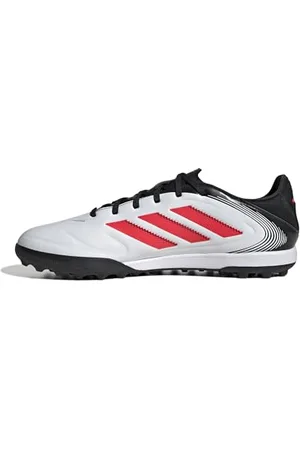 adidas Copa Pure III League Turf Football Boots, Scarpe da Calcio Unisex-Adulto, Cloud White/Lucid Red/Core Black, 48 EU