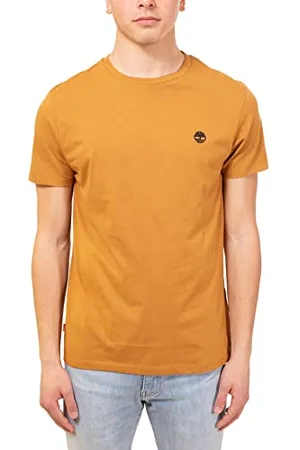 Timberland TFO Chest Logo Tee, T-shirt Uomo, Giallo (Wheat Boot), XL