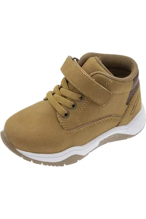 chicco Sneaker con velcro e lacci elastici, Bambino e ragazzo, Ocra (2), 25, Designed in Italy