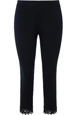 Ulla Popken 7/8-Leggings Pantaloni, Marine, 50W / 32L Donna