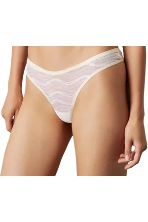 Calvin Klein 3 Pack Bikini (Low-Rise) 000QD5203E Mutandine, (Black Plum/Ivory/Lilac Sugar), M Donna