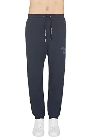 Armani Exchange 100% cotone sostenibile, tasche frontali, logo Eagle sul davanti, Tuta intera Uomo, , XXL