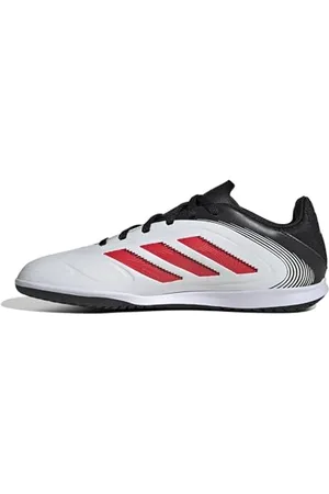 adidas Copa Pure III Club Indoor Football Boots Kids, Scarpe da Calcio, Cloud White/Lucid Red/Core Black, 28 EU