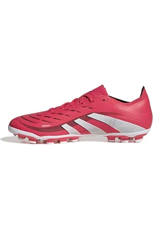 adidas Predator League Football Boots Artificial Grass, Scarpe da Calcio Unisex-Adulto, Lucid Red/Cloud White/Core Black, 36 EU