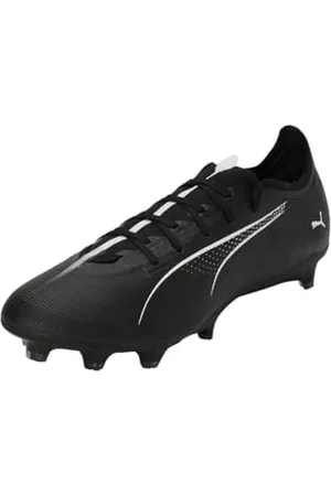 PUMA Ultra 5 Match Fg/AG, Soccer Shoe Unisex - Adulto, Black White, 43 EU